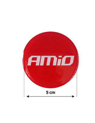 AMiO ΑΥΤΟΚΟΛΛΗΤΑ ΖΑΝΤΩΝ 5 cm ΛΕΥΚΟ/ΚΟΚΚΙΝΟ ΣΜΑΛΤΟΥ - 4 ΤΕΜ.