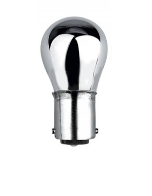P21/5W 12V BAY15d CHROME ΜΕ ΚΟΚΚΙΝΟ ΦΩΤΙΣΜΟ 2ΤΕΜ.