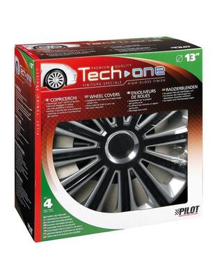 ΤΑΣΙΑ TREND DC RC TECH-ONE ΜΑΥΡΟ/ΑΣΗΜΙ 14'' ΣΕΤ 4 ΤΕΜ.