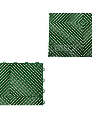 DIGITAL IQ PLASTIC FLOOR TILES 6TEM (GREEN)