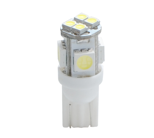 W5W 12V T10 W2,1x9,5d LED 4xSMD5050+4xSMD3528 ΛΕΥΚΟ (ΚΑΡΦΩΤΟ ΑΚΑΛΥΚΟ) 1ΤΕΜ.
