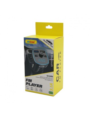 FM PLAYER ΑΥΤΟΚΙΝΗΤΟΥ ΜΕ BLUETOOTH ANDOWL Q-T104