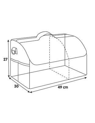 ΤΣΑΝΤΑ ORGANIZER ΠΟΡΤ ΜΠΑΓΚΑΖ TRUNK ORGANIZER ΑΔΙΑΒΡΟΧΟ (M) 2 ΘΕΣΕΩΝ+4 ΤΣΕΠΕΣ (49x30 cm)