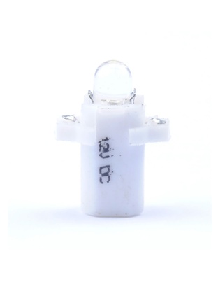 BAX 12V B8,3d 0,2W LED 1xFLUX 5mm ΛΕΥΚΟ BLISTER 2ΤΕΜ. M-TECH