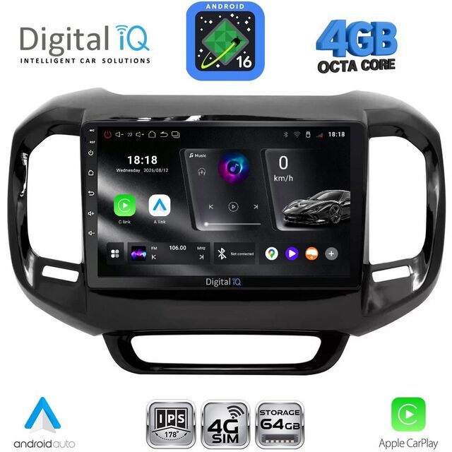 DIGITAL IQ RTG 6127_CPA (9inc) MULTIMEDIA TABLET for FIAT TORO mod. 2017-2026