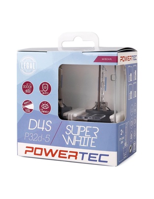 D4S 12V 34W PK32d-5 5.000K POWERTEC SUPER WHITE 2ΤΕΜ. M-TECH