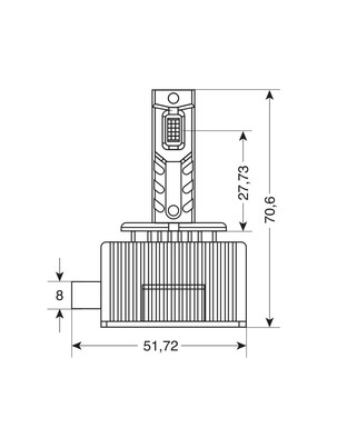 D8S 12/24V 35W 6.000K 8000lm LED SEOUL CSP-3570chips CAN BUS PLUG & PLAY LAMPA - 2ΤΕΜ.