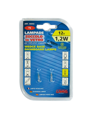 ΛΑΜΠΑ ΨΕΙΡΑ ΑΚΑΛΥΚΗ 12V/1.2W Τ5
