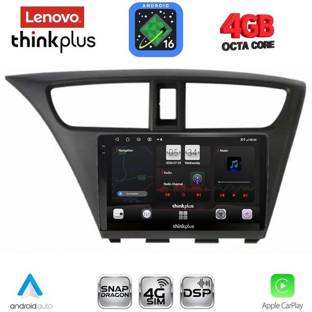 LENOVO LTG 7190_CPA (9inc) MULTIMEDIA TABLET for HONDA CIVIC  mod. 2012-2016