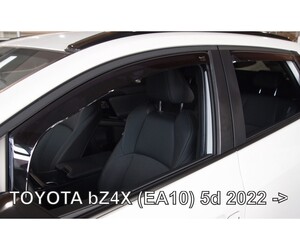 ΑΝΕΜΟΘΡΑΥΣΤΕΣ ΓΙΑ TOYOTA BZ4X (EA10) 5D 2022+ ΣΕΤ ΑΥΤΟΚΙΝΗΤΟΥ ΑΠΟ ΕΥΚΑΜΠΤΟ ΦΙΜΕ ΠΛΑΣΤΙΚΟ HEKO - 4 ΤΕΜ.