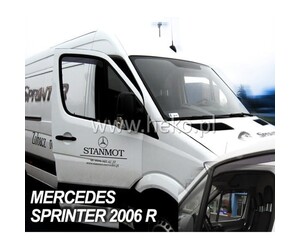 ΑΝΕΜΟΘΡΑΥΣΤΕΣ ΓΙΑ MERCEDES SPRINTER W906 2006-2018 (ΚΟΝΤΟ) ΖΕΥΓΑΡΙ ΑΠΟ ΕΥΚΑΜΠΤΟ ΦΙΜΕ ΠΛΑΣΤΙΚΟ HEKO - 2 ΤΕΜ.