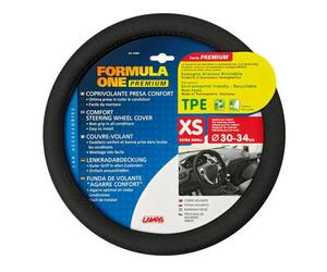 Lampa Κάλυμμα Τιμονιού Αυτοκινήτου Formula One Premium 30-34εκ. Άοσμο Αντιιδρωτικό Ευρείας κάλυψης¨Μαύρο 1-τεμ. (L3298.3)