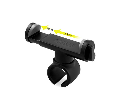 ΒΑΣΗ SMARTPHONE MOTO/ΠΟΔΗΛΑΤΟΥ/ΤΙΜΟΝΙΟΥ 55-89mm ΚΑΙ ΕΩΣ 12mm ΠΑΧΟΣ ΣΥΣΚΕΥΗΣ XENOMIX ΜΑΥΡΗ