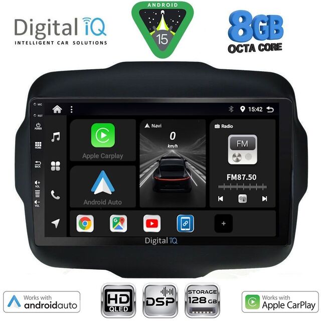 DIGITAL IQ BXF 18290_CPAA (9inc) MULTIMEDIA TABLET for JEEP RENEGADE  mod. 2014-2025