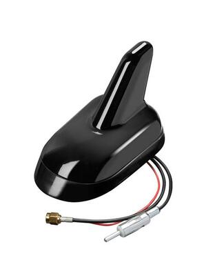 ΚΕΡΑΙΑ ΚΑΡΧΑΡΙΑΣ AERO-FIN 5 12V ΜΑΥΡΗ AM/FM/GPS ΜΕ ΕΝΙΣΧΥΤΗ ΣΗΜΑΤΟΣ 64x108x67mm