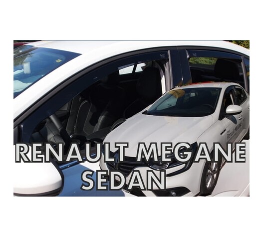 ΑΝΕΜΟΘΡΑΥΣΤΕΣ ΓΙΑ RENAULT MEGANE IV GRAND COUPE 4D SEDAN 2017+ ΣΕΤ ΑΥΤΟΚΙΝΗΤΟΥ ΑΠΟ ΕΥΚΑΜΠΤΟ ΦΙΜΕ ΠΛΑΣΤΙΚΟ HEKO - 4 ΤΕΜ.