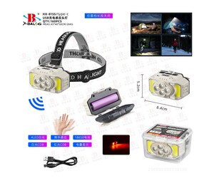 ΕΠΑΝΑΦΟΡΤΙΖΟΜΕΝΟΣ ΦΑΚΟΣ ΚΕΦΑΛΗΣ COB+4 LED HX-815S