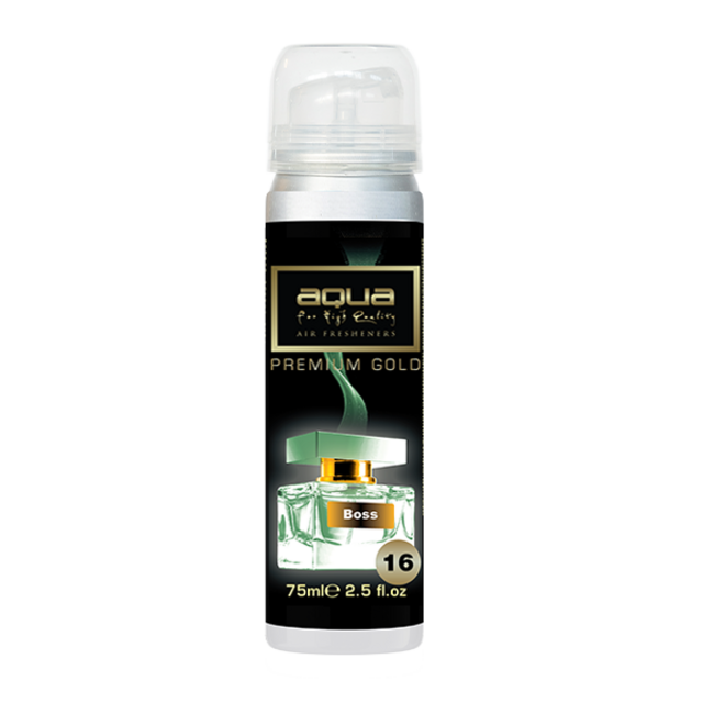 Aqua - ΑΡΩΜΑΤΙΚΟ ΑΥΤΟΚΙΝΗΤΟΥ ΣΕ ΣΠΡΕΙ (SPRAY) ΜΕ ΑΡΩΜΑ BOSS PREMIUM GOLD SERIES 75ml AQUA - 1 TEM. (10-891/AQ)