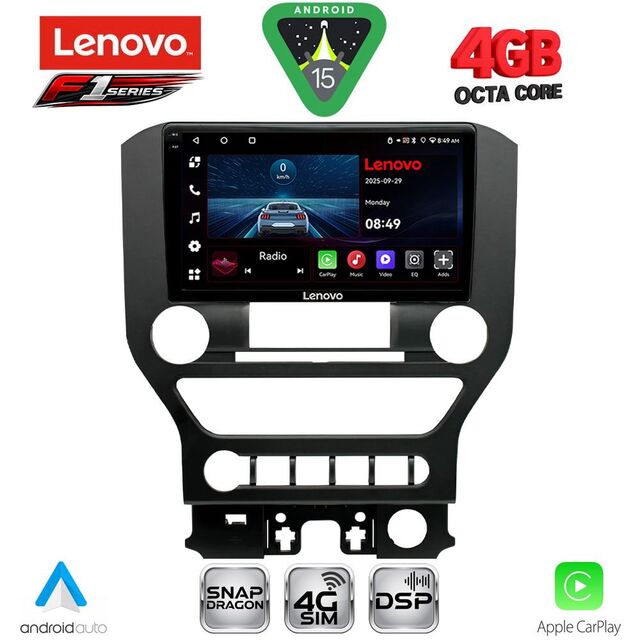 LENOVO SSQ 9166_CPA 4BUT (9inc) MULTIMEDIA TABLET for FORD MUSTANG mod. 2015-2020