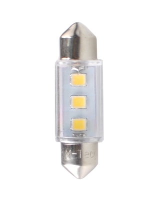 ΛΑΜΠΑΚΙΑ ΠΛΑΦΟΝΙΕΡΑΣ C5W/C10W 12V 0,24W SV8,5 36mm LED 3xSMD3528 ΛΕΥΚΟ 1ΤΕΜ.