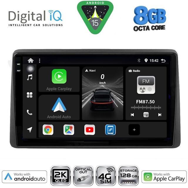 DIGITAL IQ BXK 20450_CPAA (10inc) MULTIMEDIA TABLET for NISSAN NAVARA D22 mod. 1998-2004