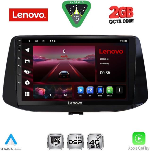 LENOVO LVF 5233_CPA (9inc) MULTIMEDIA TABLET for HYUNDAI i30 mod. 2018-2025