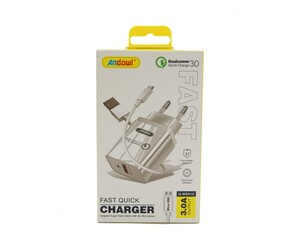 ΓΡΗΓΟΡΟΣ ΦΟΡΤΙΣΤΗΣ Micro USB 3.0A ANDOWL Q-W061C