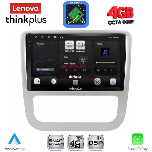 LENOVO LTG 7751_CPA CLIMA (9inc) MULTIMEDIA TABLET for VW EOS mod. 2006> - SCIROCCO mod. 2011-2014