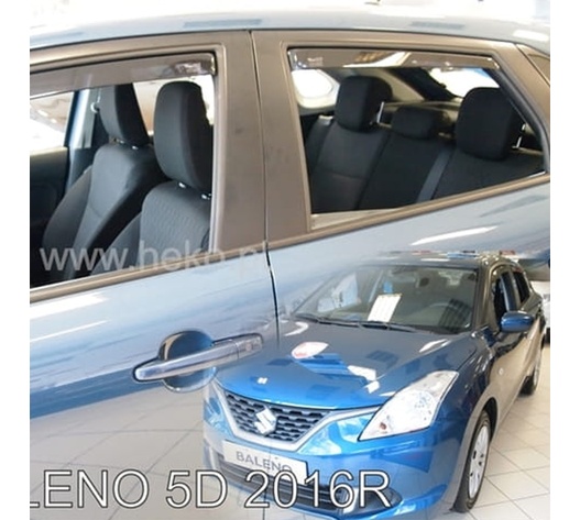 ΑΝΕΜΟΘΡΑΥΣΤΕΣ ΓΙΑ SUZUKI BALENO 5D 2016+ ΣΕΤ ΑΥΤΟΚΙΝΗΤΟΥ ΑΠΟ ΕΥΚΑΜΠΤΟ ΦΙΜΕ ΠΛΑΣΤΙΚΟ HEKO - 4 ΤΕΜ.