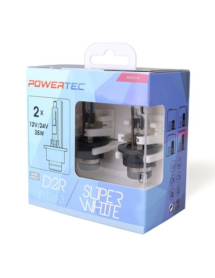 D2R 12V 34W P32d-3 5.000K POWERTEC SUPER WHITE 2ΤΕΜ. M-TECH