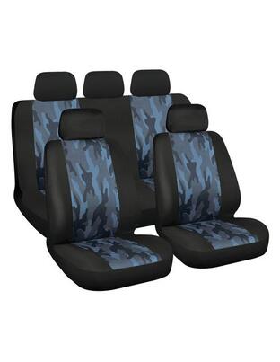 Lampa - ΚΑΛΥΜΜΑΤΑ ΚΑΘΙΣΜΑΤΩΝ CAMO NAVY FASHION-TREND SERIES ΠΑΡΑΛΛΑΓΗΣ ΣΕΤ - 9 τεμ. (L5467.2)