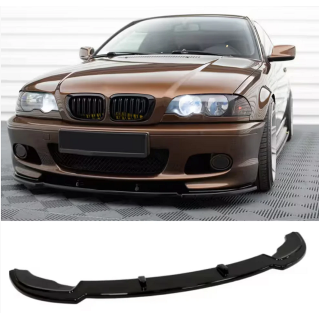 Lip spoiler μαύρο πλαστικό γυαλιστερό - Bmw E46 M pack 99-05