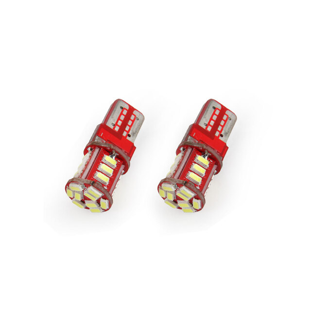 Amio - Λαμπάκια LED 21SMD τύπου T10 βάση W5W τάση λειτουργίας 12V απόδοσης 1W χρώμα λευκό για Επιβατικά Αυτοκίνητα - 2 τεμ. (01093/AM)
