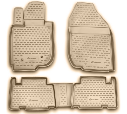 ΠΑΤΑΚΙΑ ΣΕ ΣΚΑΦΗ TPE ΛΑΣΤΙΧΟ ΓΙΑ TOYOTA RAV4 01/2006-2013  ΣΕ ΜΠΕΖ ΧΡΩΜΑ NOVLINE - 4 ΤΕΜ.