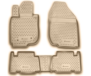 ΠΑΤΑΚΙΑ ΣΕ ΣΚΑΦΗ TPE ΛΑΣΤΙΧΟ ΓΙΑ TOYOTA RAV4 01/2006-2013  ΣΕ ΜΠΕΖ ΧΡΩΜΑ NOVLINE - 4 ΤΕΜ.