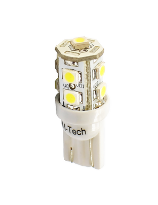 T10 W5W 12V W2,1x9,5d LED 9xSMD3528 ΚΙΤΡΙΝΟ (ΚΑΡΦΩΤΟ ΑΚΑΛΥΚΟ) BLISTER  M-TECH - 2ΤΕΜ.