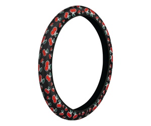 ΚΑΛΥΜΜΑ ΤΙΜΟΝΙΟΥ SKIN-COVER CHERRY-CILIEGE(ΚΕΡΑΣΙΑ) 35/37cm(S) ΜΑΥΡΟ ΕΛΑΣΤΙΚΟ ΠΟΛΥΕΣΤΕΡΙΚΟ 2mm ΠΑΧΟΣ