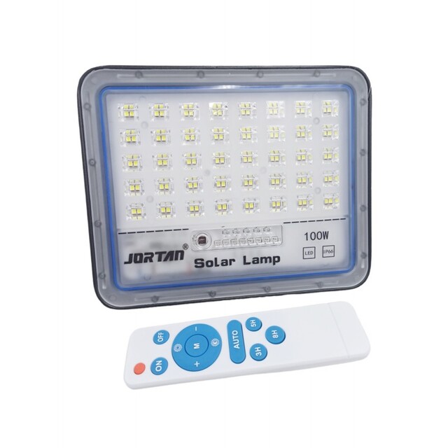 JORTAN LED ΗΛΙΑΚΟΣ ΠΡΟΒΟΛΕΑΣ 100W ΜΕ ΤΗΛΕΧΕΙΡΙΣΜΟ JT-BS100W-TFTZ