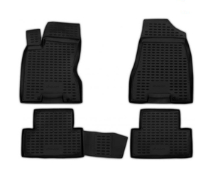 ΠΑΤΑΚΙΑ ΣΕ ΣΚΑΦΗ TPE ΛΑΣΤΙΧΟ ΓΙΑ NISSAN X-TRAIL 07/2007-05/2014  ΣΕ ΑΝΘΡΑΚΙ ΣΚΟΥΡΟ ΓΚΡΙ ΧΡΩΜΑ NOVLINE - 4 ΤΕΜ.