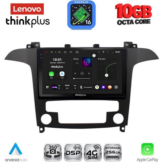 LENOVO LTM 11175_CPA CLIMA (9inc) MULTIMEDIA TABLET for FORD SMAX mod. 2006-2014