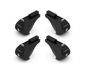 KIT ΑΚΡΑ (ΠΟΔΙΑ) ΓΙΑ ΜΠΑΡΕΣ NORDRIVE ΑΛΟΥΜΙΝΙΟΥ SW 4ΤΜΧ ΜΕ ΚΛΕΙΔΙ RAIL KIT ALU