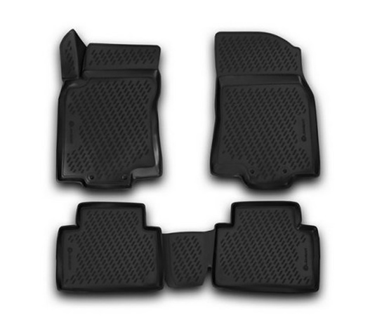 ΠΑΤΑΚΙΑ ΣΕ ΣΚΑΦΗ TPE ΛΑΣΤΙΧΟ ΓΙΑ NISSAN X-TRAIL 5D 2013-2020  ΣΕ ΜΑΥΡΟ ΧΡΩΜΑ NOVLINE - 4 ΤΕΜ.