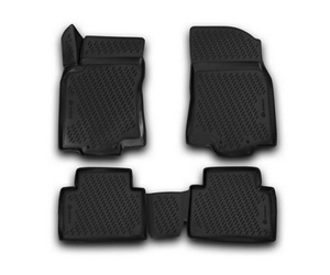 ΠΑΤΑΚΙΑ ΣΕ ΣΚΑΦΗ TPE ΛΑΣΤΙΧΟ ΓΙΑ NISSAN X-TRAIL 5D 2013-2020  ΣΕ ΜΑΥΡΟ ΧΡΩΜΑ NOVLINE - 4 ΤΕΜ.