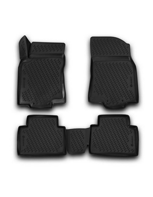 ΠΑΤΑΚΙΑ ΣΕ ΣΚΑΦΗ TPE ΛΑΣΤΙΧΟ ΓΙΑ NISSAN X-TRAIL 5D 2013-2020  ΣΕ ΜΑΥΡΟ ΧΡΩΜΑ NOVLINE - 4 ΤΕΜ.