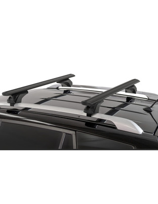 MENABO ΜΠΑΡΕΣ ΑΛΟΥΜΙΝΙΟΥ SONIC BLACK 120 cm ΣΕ ΜΑΥΡΟ ΧΡΩΜΑ ΓΙΑ Kia Sportage (NQ5) 5 doors 2021> ΜΕ FLUSH ή RAISED RAILS - 2 ΤΕΜ. (14680/MB)
