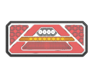 Amio - ΦΑΝΑΡΙ ΠΙΣΙΝΟ ΑΡΙΣΤΕΡΟ RCL-02-L 10-30V LED 236x104x40mm ΜΕ ΚΑΛΩΔΙΟ 1ΤΕΜ (02364/AM)