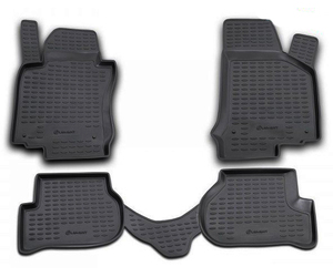 ΠΑΤΑΚΙΑ ΣΕ ΣΚΑΦΗ TPE ΛΑΣΤΙΧΟ ΓΙΑ VW GOLF 5 11/2003-10/2008  ΣΕ ΜΑΥΡΟ ΧΡΩΜΑ NOVLINE - 4 ΤΕΜ.
