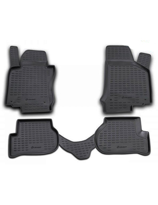 ΠΑΤΑΚΙΑ ΣΕ ΣΚΑΦΗ TPE ΛΑΣΤΙΧΟ ΓΙΑ VW GOLF 5 11/2003-10/2008  ΣΕ ΜΑΥΡΟ ΧΡΩΜΑ NOVLINE - 4 ΤΕΜ.