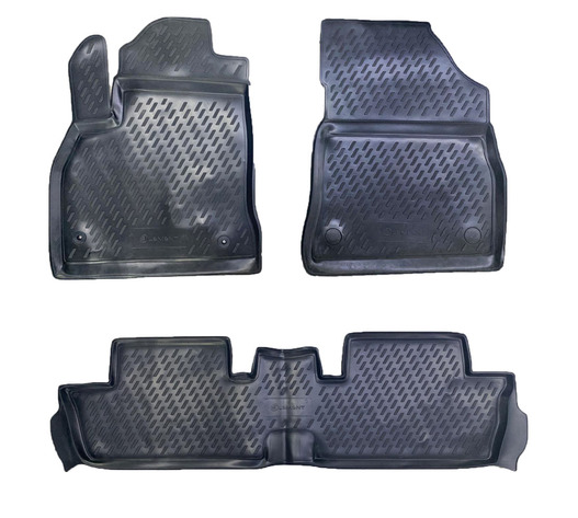 ΠΑΤΑΚΙΑ ΣΕ ΣΚΑΦΗ TPE ΛΑΣΤΙΧΟ ΓΙΑ PEUGEOT 3008 05/2009-2016  ΣΕ ΜΑΥΡΟ ΧΡΩΜΑ NOVLINE - 3 ΤΕΜ.