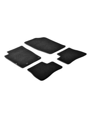 ΠΑΤΑΚΙΑ EXECUTIVE ΜΟΚΕΤΑ ΓΙΑ PEUGEOT 206 3D / 5D 09/1998-02/2009 / PEUGEOT 206 SW 09/2002-06/2007 / PEUGEOT 206 Plus 2009-2013 ΣΕ ΜΑΥΡΟ ΧΡΩΜΑ ME ΚΟΥΜΠΩΜΑΤΑ LAMPA - 4 ΤΕΜ.